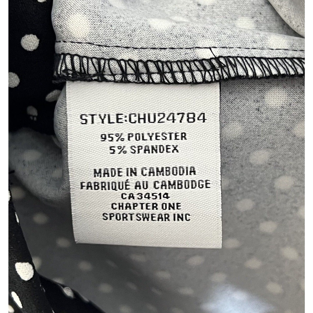 Jules & Leopold Polka Dot Pull On Stretch Pants‎ Womens Size Small Black Pockets - Picture 4 of 9